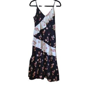 Keepsake Evolve Sleeveless Dress SMALL Spaghetti Straps Ruffles Boho Cottage